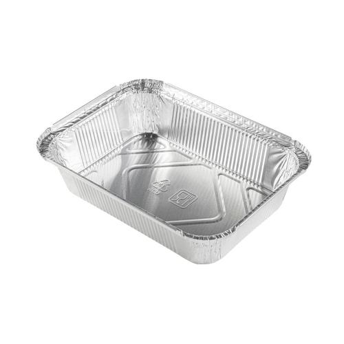 Форма алюмининевая,прямоугольная ,L-край, верхний внешний размер: 262*189мм, дно 215*145мм, высота 55мм. 500шт/кор. объем 1900мл