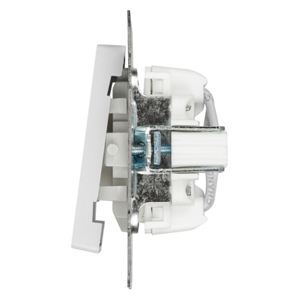 Переключатель Intro Accent 6-108-01 перекрёстный, 10А-250В, IP20, СУ, AL/CU, белый | Intro