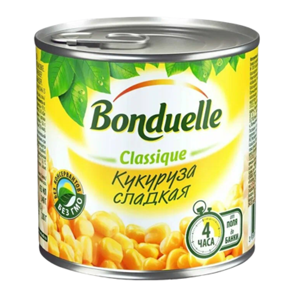 Кукуруза "Bonduelle" сладкая 425мл (С ключиком)