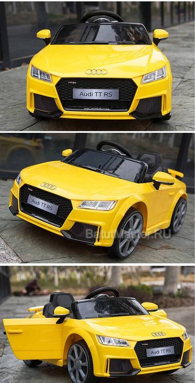 Детский электромобиль "AUDI TTRS" 6V, белый