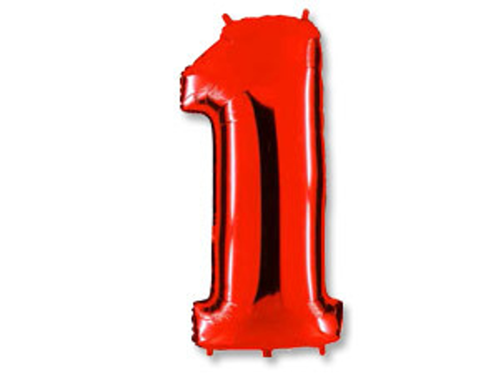 Г ЦИФРА 1  40" Красный