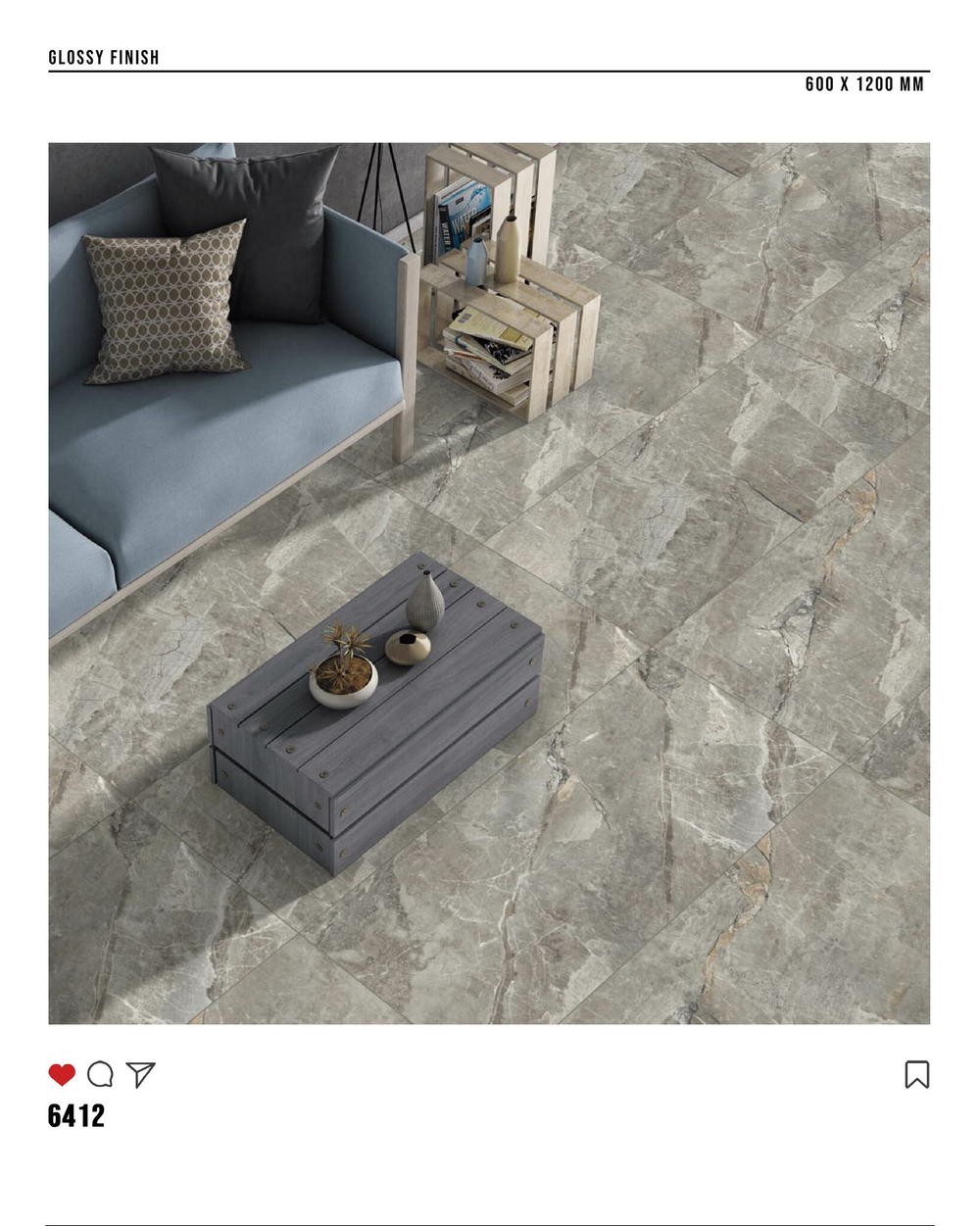 Керамогранит glossy №5, 60х120, 6412