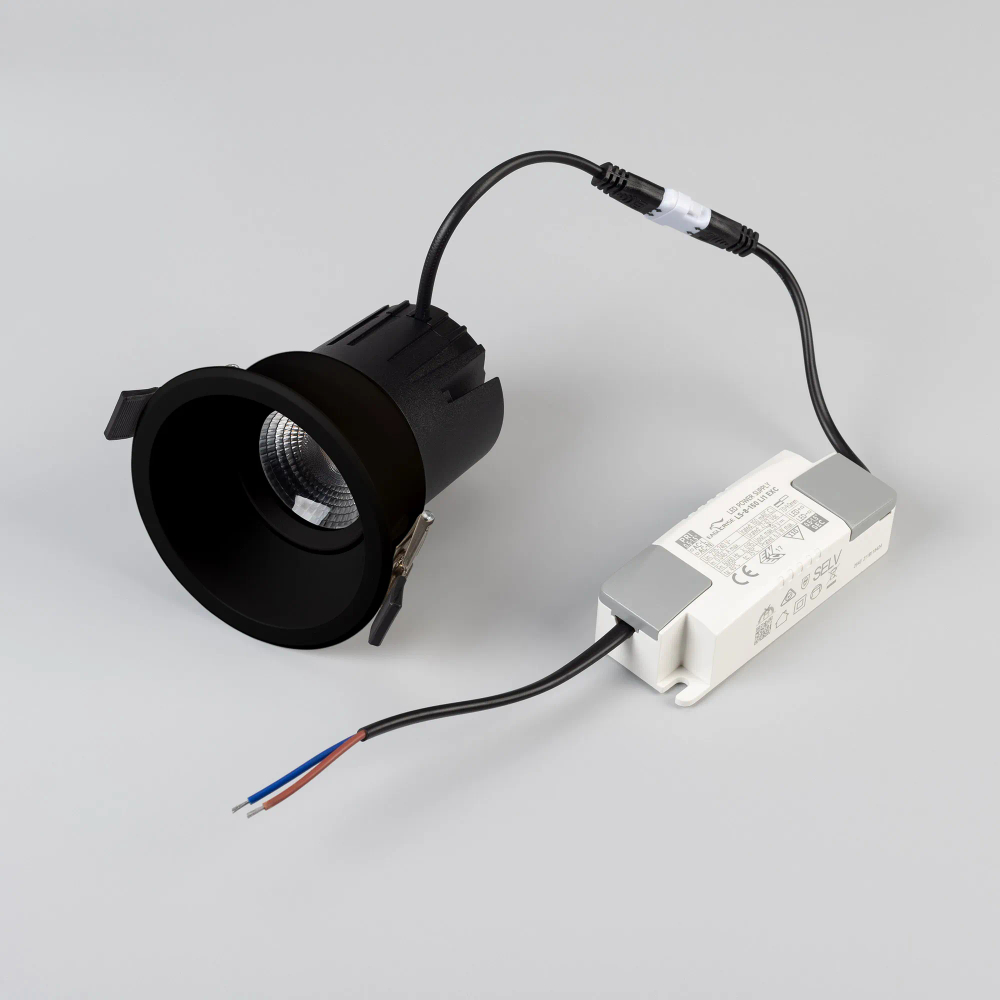 Светильник MS-FLOW-BUILT-R85-12W Warm3000 (BK, 55 deg, 230V) (Arlight, IP20 Металл, 5 лет) 061243