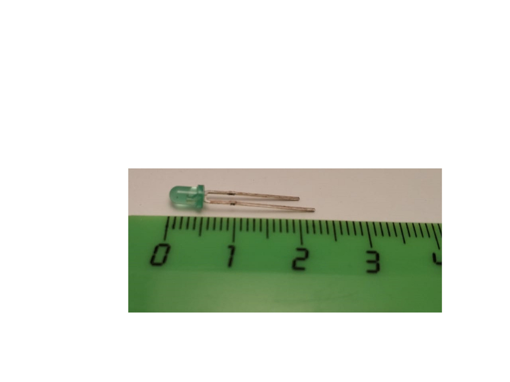 1000 шт./ Набор зеленых Светодиодов 3mm RL44013B зеленая матовая колба короткие ноги