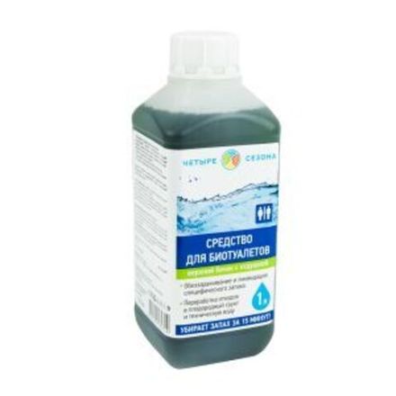 Средство для биотуалетов верхний бачок, 1 литр ЧЕТЫРЕ СЕЗОНА