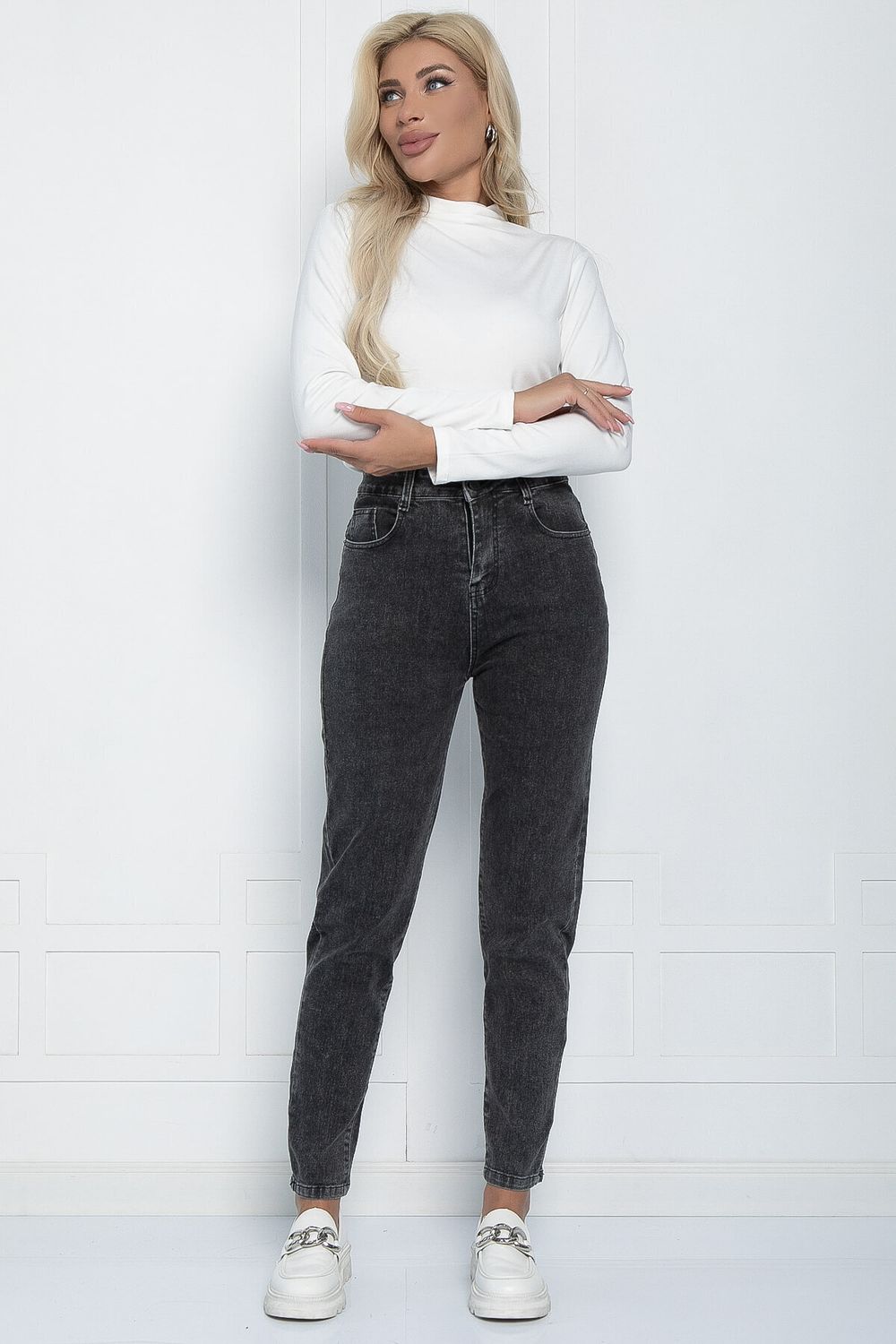 Джинсы Ты на высоте (темно-серые) Б11525 LT Collection (Акция)
