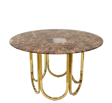 Стол обеденный Ist Casa Лори, 122х122х76 см, коричневый мрамор