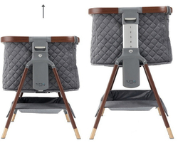 Колыбель приставная Tutti Bambini CoZee Luxe с колесами GTD Walnut/Slate