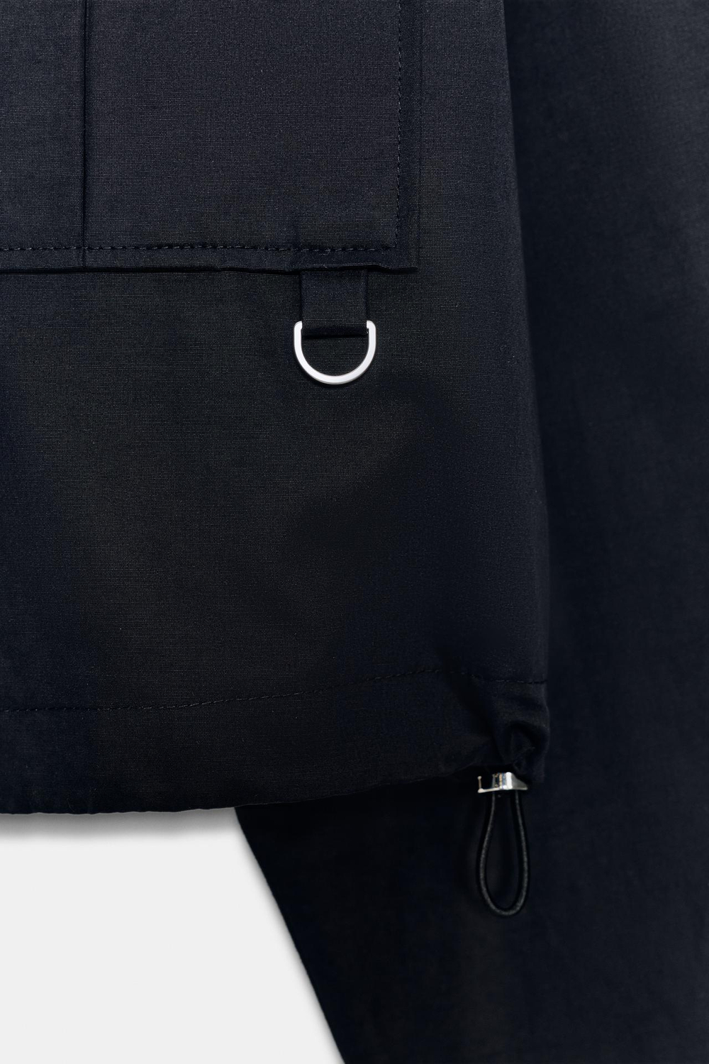 ZARA КОРОТКАЯ КУРТКА С ВОРОТНИКОМ-СТОЙКОЙ, МОРСКОЙ СИНИЙ