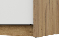 Шкаф-купе ШКП 7, Дуб Золотой, Белый