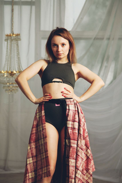 Moss Noir Loom. Высокие трусы
