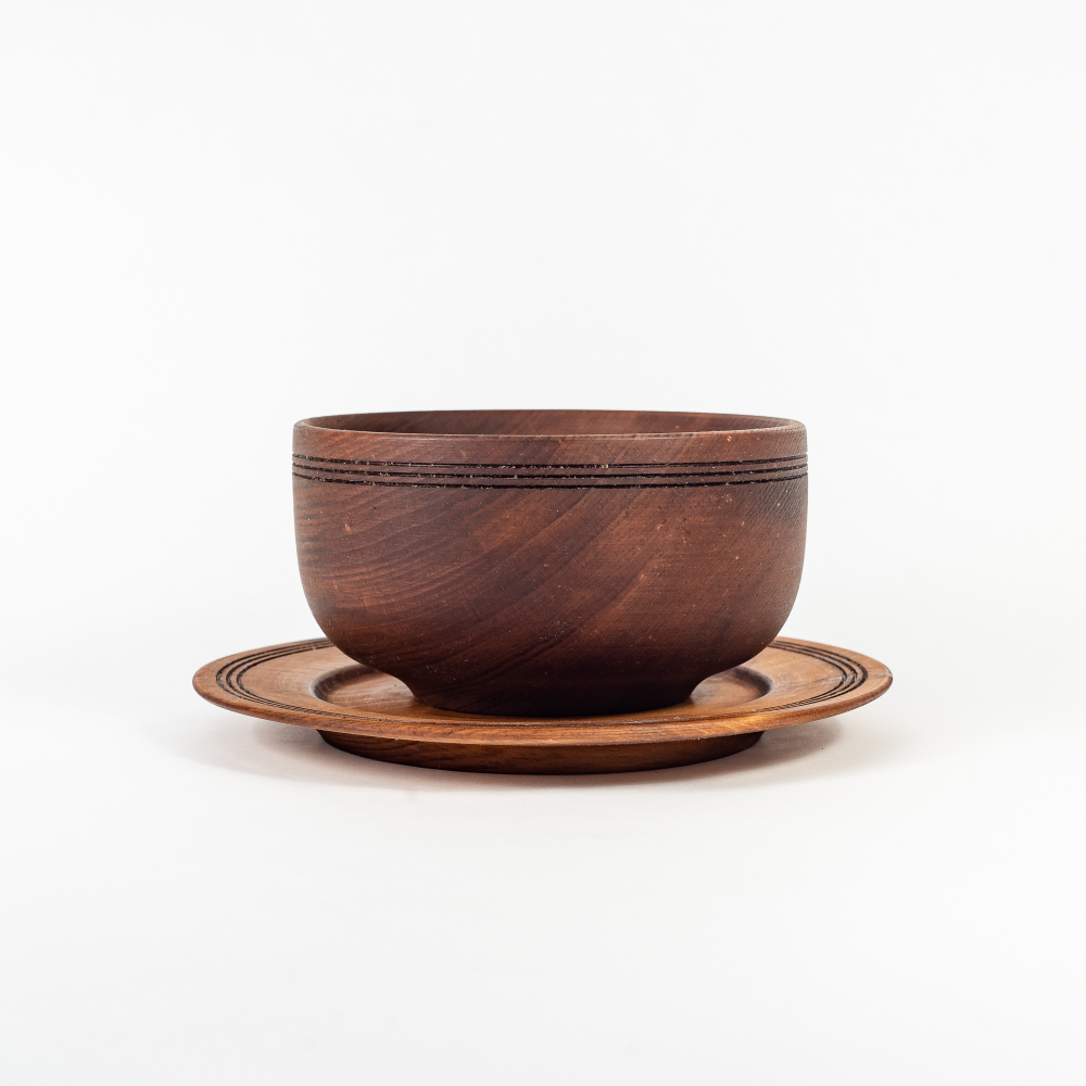 Бульонная пара Art of Siberia из сибирского кедра. TN65