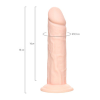 Телесный фаллоимитатор из силикона 18см ToyFa RealStick Silicone Jared L 9420011