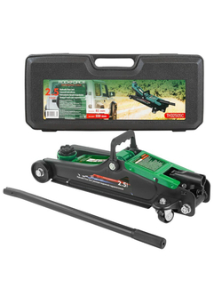 Домкрат подкатной гидравлический 2.5т (h min 85мм, h max 350мм) в кейсе RockForce##Rock FORCE RF-TH32505C