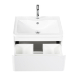 Тумба подвесная с раковиной BelBagno ALBANO-700-2C-SO-BL Bianco Lucido, раковина BB700/455-LV-MR-ALR