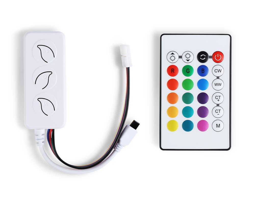 Ambrella Контроллер WIFI Tuya для светодиодных лент RGB+CCT с управлением белого света c ИК пультом GS11601 LED Strip GS11601