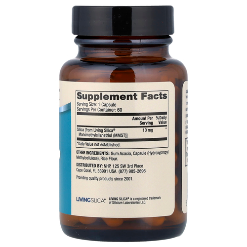 Dr. Mercola, диоксид кремния, коллагеновый стимулятор, 60 капсул (10 мг в 1 капсуле)