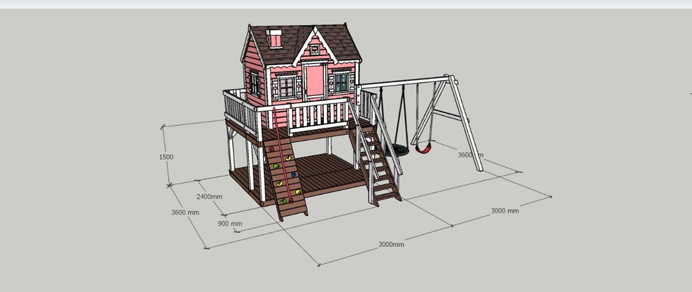 Домик Венди с небольшой верандой