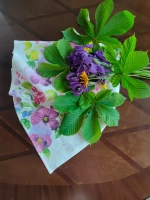 Полотенце кухонное "Анютины глазки"