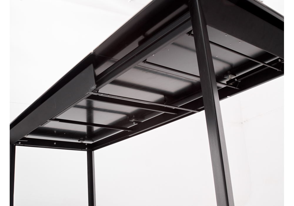 Керамический стол Woodville Cremona 140 matte statuario белый мрамор матовый, черный