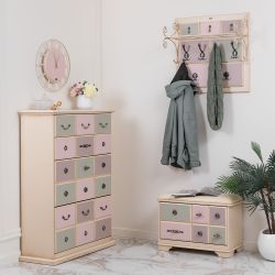 Вешалка настенная Пандора 2 Айвори Акварель