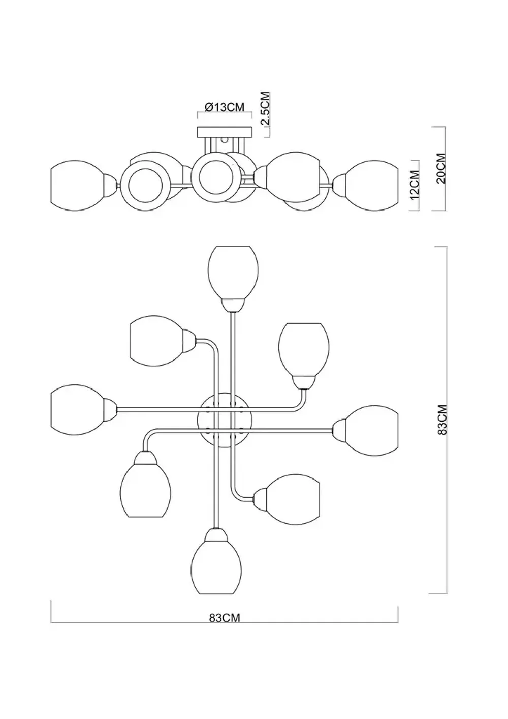 Потолочная люстра Arte Lamp