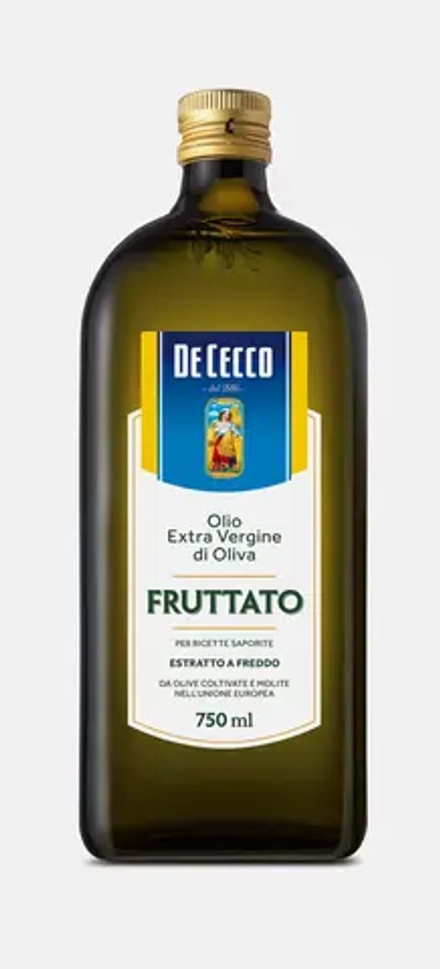 Масло оливковое De Cecco Fruttato нерафинированное 750мл