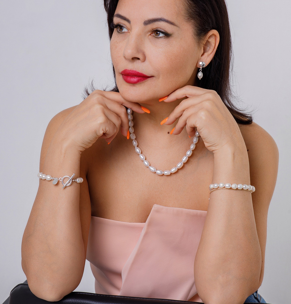 Браслет Fiore Luna String of Pearls Togl CL4526 S