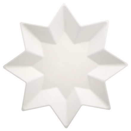 Тарелки большие "Белые звёзды" 8 шт. (ЭКО)