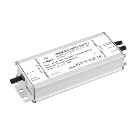 Блок питания ARPV-UH12150-PFC-0-10V (12V, 12.5A, 150W) (Arlight, IP67 Металл, 7 лет) 025747