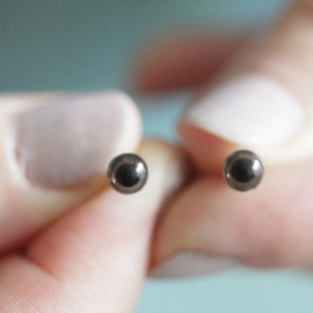 Глаза пластик со зрачком, 4 мм (1 пара)