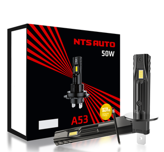 Автолампа LED Н 1 к-т NTS (станд цок) (без обманки) 12-24V A53 50W 6500К 1400Lm (A53-H1-6300К)