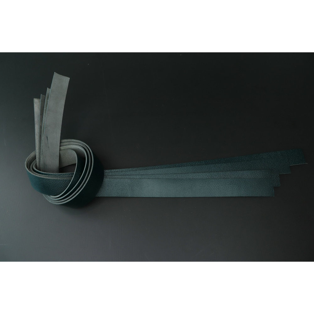 Ременная заготовка сине-зеленая с лицевой отделкой + плита Терра