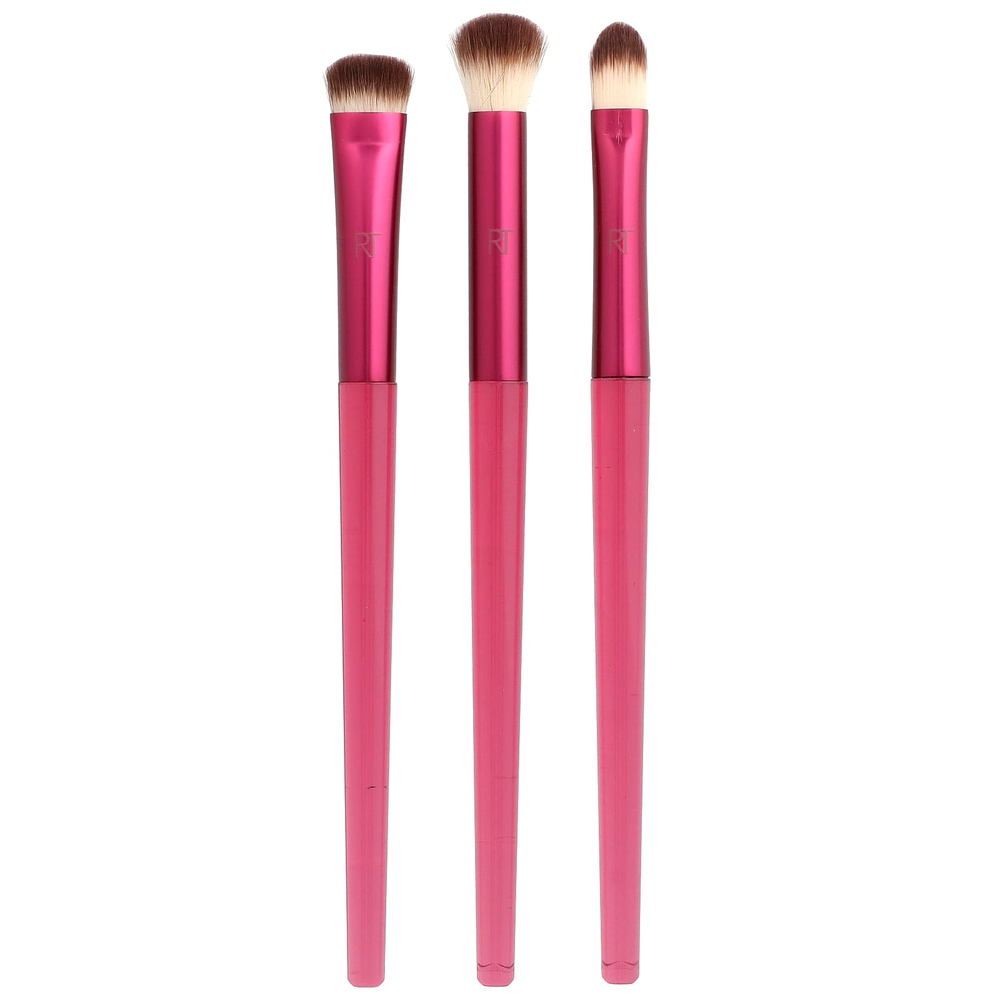 Real Techniques, Cherry On Top, MesmerEyes Brush Trio, набор из 3 предметов