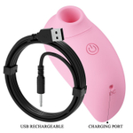 Розовый стимулятор клитора Inhale Bird (Цвет: розовый)