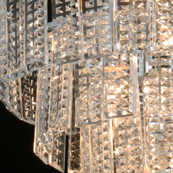 Люстра подвесная хрустальная MW-Light Аделард 7 ламп, серый, прозрачный