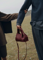 Сумка Polene Numéro Neuf Mini EDITION TEXTURED BLACK CHERRY