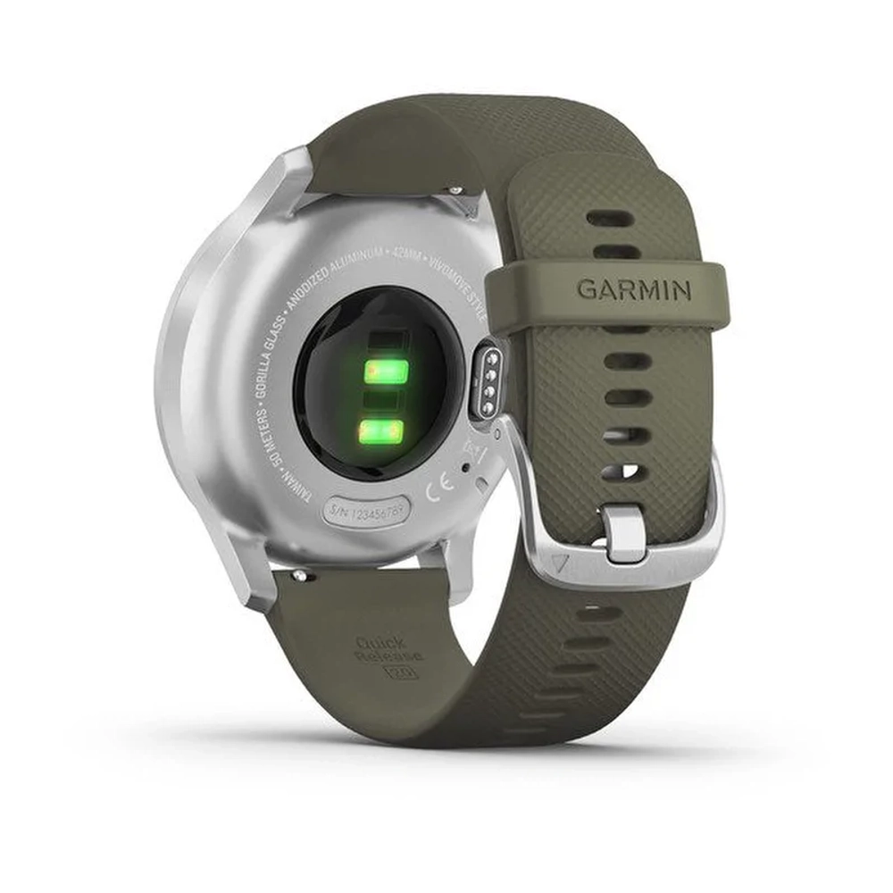 Часы для фитнеса Garmin vivomove Style, серебристый, 010-02240-21