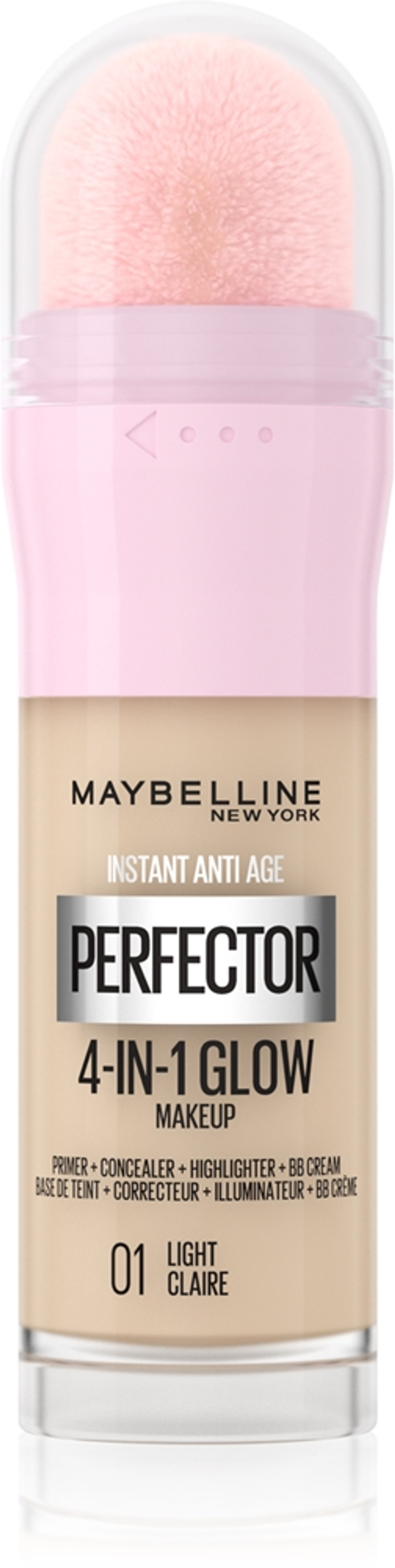 MAYBELLINE NEW YORK Instant Perfector 4-in-1 - Светящаяся тональная основа для естественного облика оттенок 01 Light, 20 ml