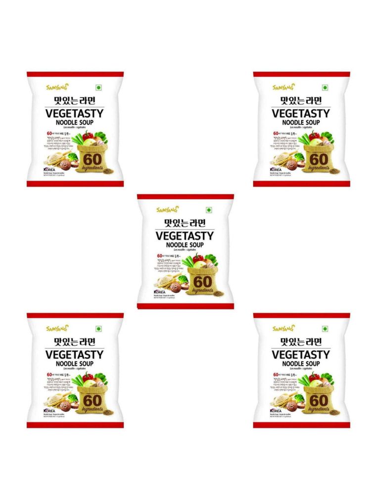 Лапша Samyang Vegetasty Noodle Soup 115 г 5 шт