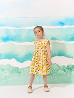 Платье хлопковое "Апельсины"