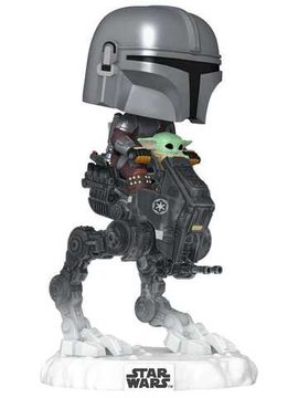 90812Фигурка Funko POP! Rides Bobble Star Wars M & G Mandalorian with Grogu (837) 90812