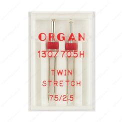 Иглы двойные стретч № 75/2.5, 2 шт.