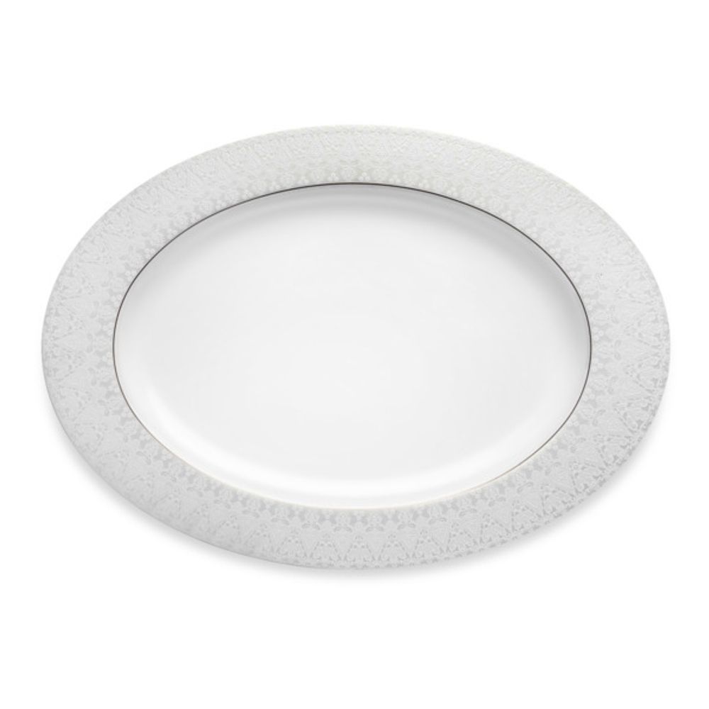 Блюдо овальное 38см Narumi Аврора жемчуг