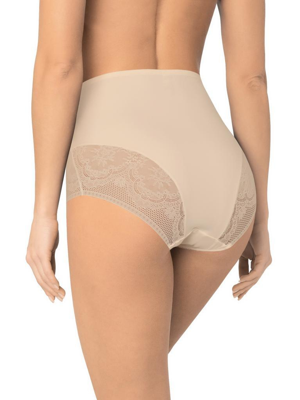 Высокие трусики из деликатного эластичного полотна (Размер: M) (Цвет: черный)