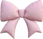 К Шар (39''/99 см) Фигура, Бант, Розовый, Сатин(БГ-46)