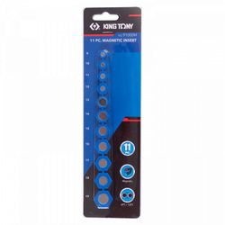 KING TONY (91000M) Набор магнитных вставок в торцевые головки 8-19 мм, 11 предметов