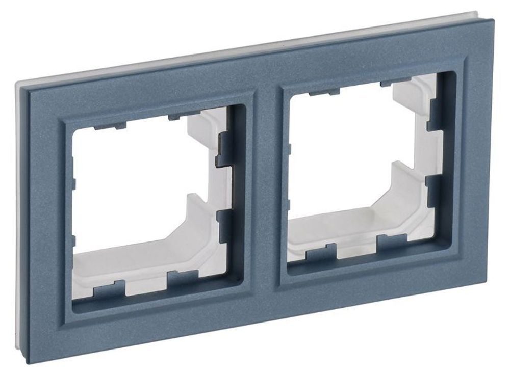 Рамка 2-м IP44 BRITE РУ-2-БрМ-44 маренго IEK BR-M22-44-K35