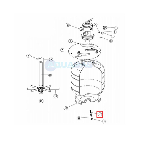Дренажный слив фильтра IML ROMA (PS500-021)