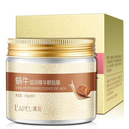 "LAPEU" Восстанавливающие круговые маски-патчи для зоны вокруг глаз с муцином улитки, 80 шт